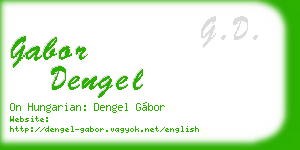 gabor dengel business card